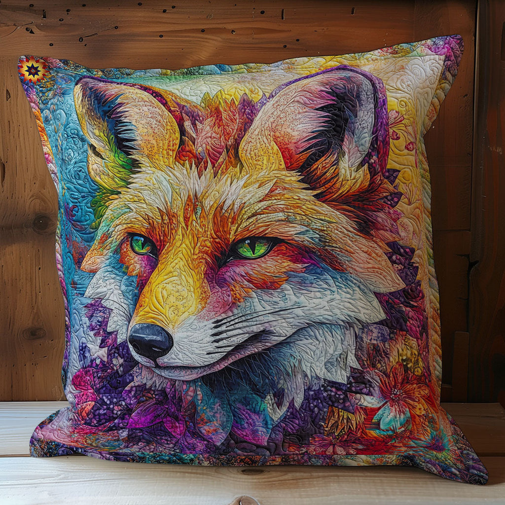 Abstract Colorful Fox Quilt Pillow Case Pillow Protector Covers Special Gifts For Dad From Son